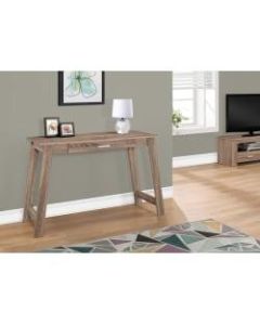 Monarch Specialties Computer Desk With Storage Drawer, Dark Taupe