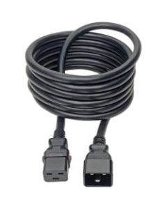Tripp Lite Power Extension Cord C20 to Locking C19 M/F 12AWG 20A Black 10ft - For Server, Router, Switch, Enclosure, Network Device, Network Switch, PDU, UPS - 250 V AC Voltage Rating - 20 A Current Rating - Black