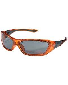 ForceFlex Protective Eyewear, Gray Lens, Duramass HC, Translucent Orange Frame