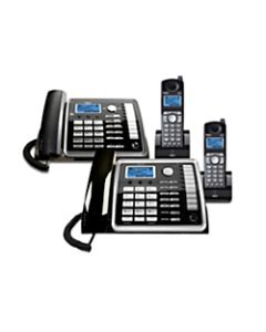 Telefield RCA 2-Line DECT 6.0 Expandable Cordless Phone System With Digital Answering System, RCA-2DSK2HSBNDL