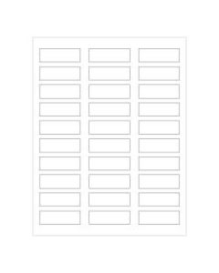 Office Depot Brand Rectangle Laser Labels, LL139, 2-1/4in x 3/4in, White, Pack Of 3,000 Labels