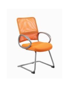 Boss Mesh Guest Chair, Orange/Pewter