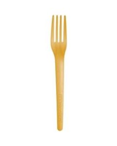 Eco-Products Plantware Dinner Forks, 7in, Yellow, Pack Of 1,000 Forks