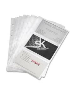 Samsill Clear Business Card Refill Pages - 6in Width x 7.33in Length
