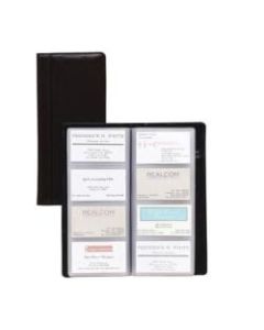 Samsill Regal Leather Business Card Holders - 96 Capacity - 4.50in Width x 10in Length - Leather Cover