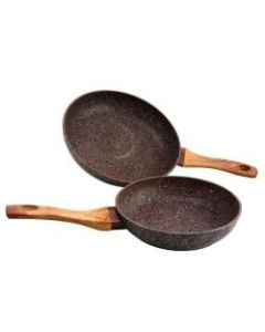 Gibson Home Orestano 2-Piece Frying Pan Set, Granite