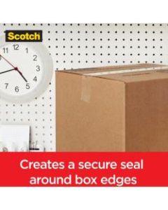 Scotch Box Lock Packaging Tape - 54.60 yd Length x 1.88in Width - Dispenser Included - 1 / Roll - Clear