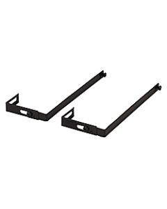 OIC Adjustable Partition Hangers, Black, Pack Of 2