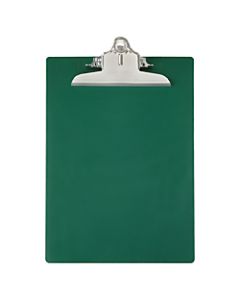 Saunders 96% Recycled Antibacterial Clipboard With Hanging Hole, 13 1/4inH x 9inW x 1 3/4inD, Letter, Green