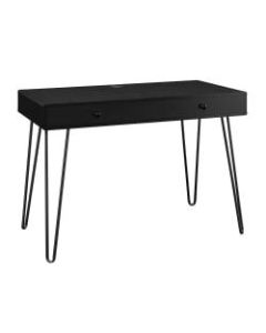 Ameriwood Home Owen Retro Desk With Drawer, Black