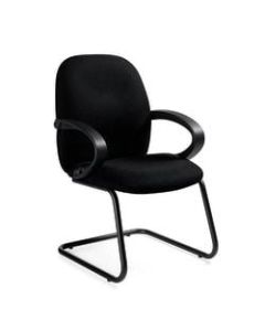 Global Enterprise Fabric Guest Chair, Black