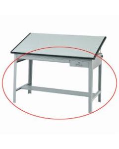 Safco Precision Drafting Table Base, 35-1/2inH x 56-3/8inW x 30-1/2inD, Gray