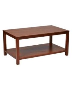 Ave Six Merge Cocktail Table, Rectangular, Cherry
