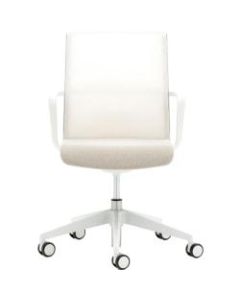 Allermuir Circo Ergonomic Mesh Mid-Back Executive Conference Chair, Pebble/Light Gray