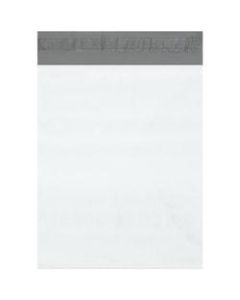 Office Depot Brand Expansion Poly Mailers, 13inH x 16inW x 2inD, White, Case Of 100