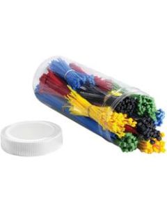 Office Depot Brand 1,000-Piece Cable Tie Kit, Assorted Sizes, Assorted Colors