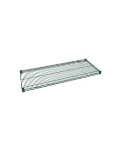 Focus Foodservice Epoxy-Coated Wire Shelf, 2inH x 36inW x 18inD, Green