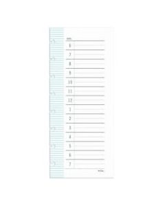 TUL Discbound Daily Schedule Pad, 3-1/2in x 8-1/2in, 50 Sheets