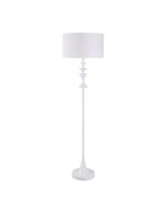 Kenroy Home Claiborne Floor Lamp, 60inH, White
