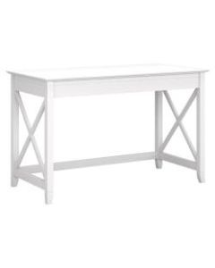 Bush Furniture Key West 48inW Writing Desk, Pure White Oak, Standard Delivery