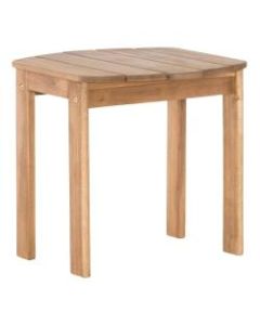 Linon Home Decor Products Troy Indoor/Outdoor Adirondack End Table, 18-1/8inH x 18-1/8inW x 18-1/2inD, Teak