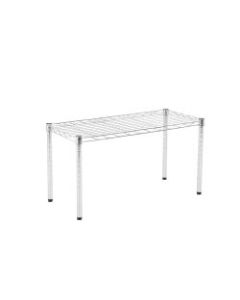 Honey-Can-Do Urban Wire 30inD Shelving Table, Chrome