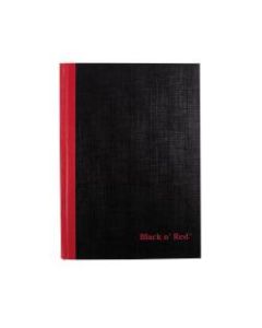 Black n Red Notebook/Journal, 8 1/4in x 5 7/8in, 192 Pages (96 Sheets), Black/Red (E66857)
