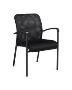 Offices To Go Guest Chair, Mesh Back, 34inH x 23 1/2inW x 23 1/2inD, Black