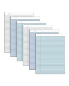 TOPS Prism+ Color Writing Pads, 8 1/2in x 11 3/4in, 100% Recycled, Legal Ruled, 50 Sheets, Assorted Colors, Pack Of 6 Pads