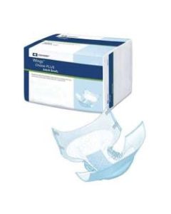Covidien WINGS Choice Plus Quilted Briefs, Large, 45in-58in, Blue, Pack Of 12