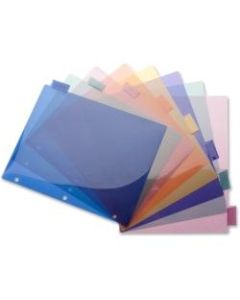 Business Source 3-Hole Poly Insert Index Dividers - 8 Print-on Tab(s) - 8.5in Divider Width x 11in Divider Length - Letter - Plastic Divider - Multicolor Tab(s) - 8 / Set