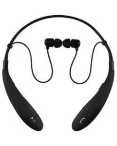 IQ Sound Wireless Bluetooth In-Ear Behind-the-Neck Headset, Black
