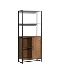 Sauder Tremont Row 60inH 4-Shelf Bookcase, Sindoori Mango/White