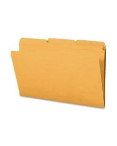 Smead 1/3-Cut 2-Ply Color File Folders, Legal Size, Goldenrod, Box Of 100