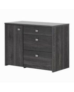 South Shore Interface Storage Unit, 3 Drawers, Gray Oak
