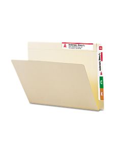 Smead Conversion Folders With Top Tab And End Tab, 3/4in Expansion, Letter Size, Manila, Box Of 100 Folders