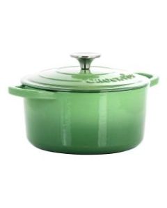 Crock-Pot Artisan 2-Piece Enameled Cast Iron Dutch Oven, 3 Quarts, Pistachio Green