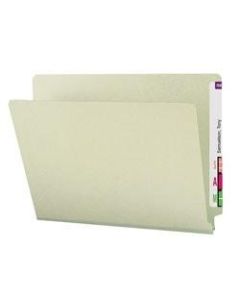 Smead Shelf-Master Color Fastener Folders, Legal Size, Yellow, Box Of 50
