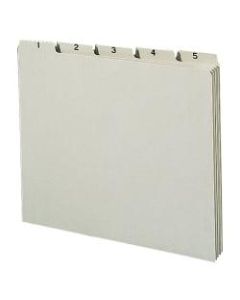 Smead Preprinted Pressboard 1-31 Daily File Guide, Letter Size, 100% Recycled, Gray/Green