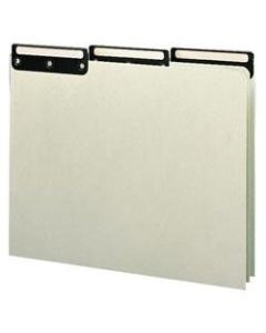 Smead Blank Pressboard File Guides With Metal Tab, Letter Size, 100% Recycled, Gopher Green, Box Of 50