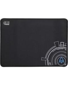 Adesso 12 x 8 Inches Gaming Mouse Pad - 0.13in x 8in Dimension - Black - Rubber, MicroFiber, Cloth - Scratch Resistant, Anti-slip, Peel Resistant - 1 Pack