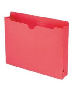 Smead Expanding Reinforced Top-Tab File Jackets, 2in Expansion, Letter Size, Red, Box Of 50