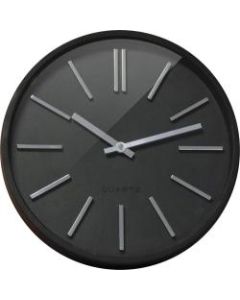 Orium Goma Clock &oslash; 35cm - Analog - Quartz - Black Main Dial - Black/Acrylonitrile Butadiene Styrene (ABS) Case - Modern Style