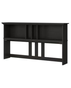 Bush Furniture Salinas Hutch for L Shaped Desk, 60inW, Vintage Black, Standard Delivery