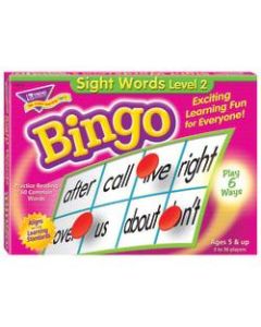 Trend Sight Words Level 2 Bingo Game, Grades K To 2