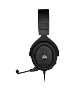 Corsair HS60 Pro Surround Gaming Headset - Carbon - Stereo - Mini-phone (3.5mm) - Wired - 32 Ohm - 20 Hz - 20 kHz - Over-the-head - Binaural - Circumaural - 5.91 ft Cable - Noise Cancelling, Uni-directional Microphone - Carbon