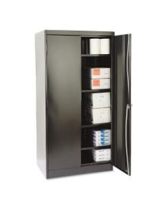 Tennsco Standard Storage Cabinet, 4 Adjustable Shelves, Black