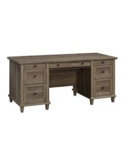 Sauder Hammond 68inW Executive Desk, Emery Oak