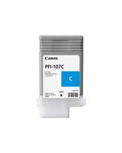 Canon PFI-107 C - 130 ml - cyan - original - ink tank - for imagePROGRAF iPF670, iPF680, iPF685, iPF770, iPF780, iPF785