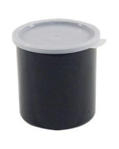 Cambro Crock With Lid, 2.7 Qt, Black